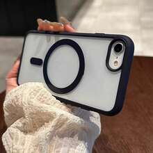 奢華糖果無線充電手機殼，適用於 iPhone 17 Pro Max 16 15 14 13 12 11 Mini 15 Plus 16 Pro 17 E，磁吸保護殼 - 暗紫色 - 查看 6
