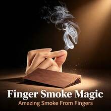 Magic Smoke Effect Prop - April Fools' Day Party Prank Supplies. Finger Smoke Magic Paper, Empty Hand Smoke Close-Up Magic Prop, Adult Stage Performance Magic Toy, Please Refer To Manual And Instructional Video. Suitable For Home Use Fantasy Performance Toy, Bringing Joy And Innovation To Stage And Party Supplies. - Multicolor - View 2