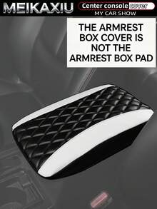 MEIKAXIU PU Leather 3D Embroidered Car Armrest Box Cover 32x19CM Size Dedicated Armrest Box Protector Car Interior Accessories For Women - PU Leather Quilting - View 11