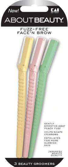 About Beauty Face N Brow - 3 Beauty Groomers For Hair Removal, Ideal For Shaving, Exfoliating, Dermaplaning And Brow Shaping, Japanese Steel Gently Removes Facial Hair