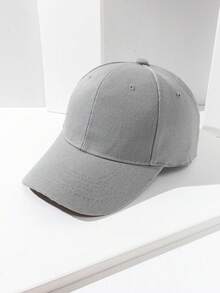 1pc Unisex Solid Color Simple Classic Style Casual Baseball Cap, Suitable For Outings And Casual Parties - Black - View 11