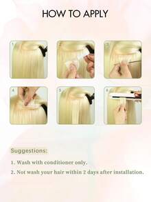 Invisible Hair Extensions Double-Sided Seamless Tape-In Extensions 12-24 Inches With Mini Tape - S2 - View 8