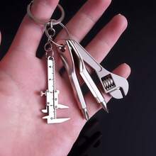 Mini Calibrador Vernier de Bolsillo y Juego de Herramientas de Reparación con Destornillador - Juego de Herramientas de Medición - Para Herramientas de Reparación del Hogar - Herramienta Ideal para el Proceso de Fabricación - Herramienta Mini Práctica Perfecta para Llevar en una Mochila - Juego de miniherramientas cuatro en uno - Juego de calibradores Vernier - Ver 6
