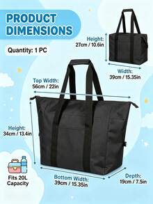 Medium Cooler Bag, Foldable Insulated Cool Bag With 20 Litre Capacity, Versatile Storage For Picnics And Outdoor Activities, Compact Design For Easy Transport And Space Saving - Regular Model - View 6