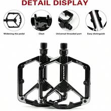 Mountain Bike Double-Sided Anti-Slip Spiked Aluminum Alloy Pedals, Wide Platform Design, Suitable For Bicycles - Multicolor - View 8