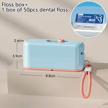 1pc/1set Automatic Pop-Up Portable Mini Toothpick Floss Dental Floss Stick Storage Box, Home Dental Floss Box. Automatic Dental Floss Box, Portable Mini Dental Floss Storage. Personal Care And Personal Cleaning Tools, Oral Care Products Storage. Convenient And Practical, Durable And Sturdy. Home & Living Products - Multicolor - View 13