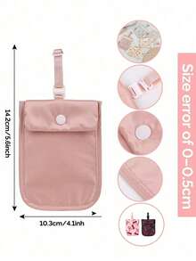 Billetera con bolsillo oculto bloqueador RFID - Material suave y amigable con la piel, ajustable, con broche antideslizante, ligera y transpirable, sin sensación de incomodidad - Multicolor - Ver 8