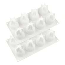 3D Pear-Shaped Silicone Cake Mold, Suitable For Mousse Desserts, Ice Cubes, Jelly, Cakes, Chocolate Truffles, Pastries And Ice Cream Making Silicone Baking Mold - Multicolor - View 9