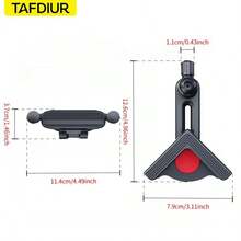 TAFDIUR Car Screen Gravity Linkage Phone Holder, Adjustable Extendable Arm, One-Handed Pickup And Placement, Universal Car Center Console Screen Phone Support Stand - Multicolor - View 9