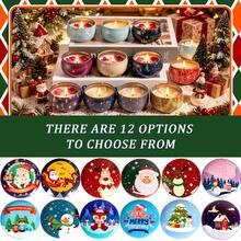 Christmas DIY Candle Making Complete Kit 44pcs, Includes 4 Christmas Pattern Candle Jars With Lids And 40pcs Full Set Of Accessories, Suitable For Making Scented Candles, Creating A Warm Holiday Atmosphere - 44pcs/4 Sets/No. 2 - View 6