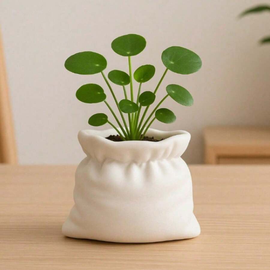 1個 3D列印花盆,適用於室內植物,現代裝飾性花盆,帶紋理設計,適合和平百合、多肉植物和小型室內綠植,居家與辦公室桌面使用 - default - 查看 1