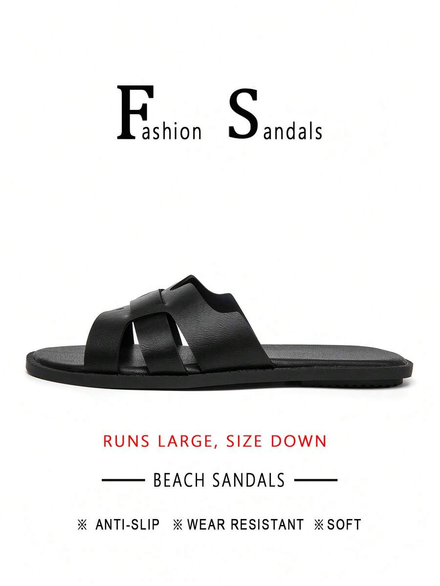 Sandal Selop Musim Panas, Desain Minimalis, Tali Ganda yang Bernapas, Tekstur Anyaman, Elegan untuk Dipakai di Luar & Dalam Ruangan