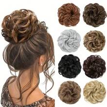 This Elegant Hair Scrunchie Is Perfect For Women, Helping You Easily Create A Fluffy, Messy Donut Bun, And Is Super Convenient To Wear - Multicolor - View 2
