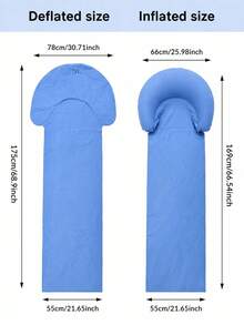 1pc Inflatable Beach Mat, Lightweight And Portable, Suitable For Outdoor Camping, Beach Relaxation And Pool Leisure, Essential For Summer Parties, Friends Gatherings, Picnics, Swimming Pool Inflatable Toy - Multiple Styles - View 4