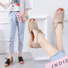 Women Flat Sandals - Black - View 3
