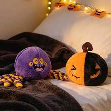 1pc Funny Halloween Plush Doll Creative Prank White Ghost Bat Pumpkin Spider Plush Doll Halloween Decoration Halloween Gift Christmas Gift Halloween - Multicolor - View 10