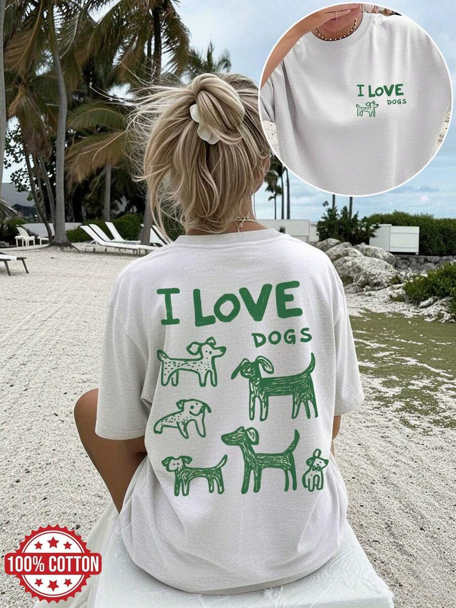 Women T-Shirts - 淺灰色 - 查看 1