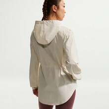 Nike One Waterproof Hooded Solid Color Comfortable Zip-Up Long Sleeve Jacket Women's - Champagne - View 5
