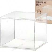 Kit de Casa en Miniatura Cubierta Antipolvo Caja de Exhibición Apilable de Acrílico con Puerta - transparente - Ver 4