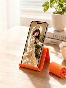 New Flexible Deformable Silicone Stand, Newly Designed Foldable Stand With Built-In Aluminum Alloy Plate And Silicone Material, Providing Flexible Support And Bending Function. Hands-Free Convenience, Multi-Purpose, Perfectly Compatible With Phones, Tablets And Laptops, Perfect Gift For Binge-Watchers - Multicolor - View 1