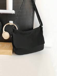Simple College Student Class Mailman Bag Commuting Shoulder Bag Casual Versatile Crossbody Bag - Multicolor - View 7