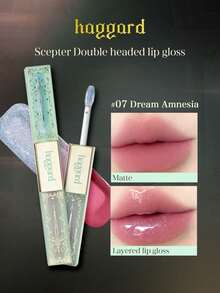 haggard Lip Gloss Dua Ujung Scepter 07 Nightmare Amnesia, Hasil Akhir Matte & Glossy 2-in-1, Anti Luntur, Pigmen Tahan Lama, Koleksi Scepter, Cocok untuk Semua Acara - 4.2g/0.15oz - 07 - View 2