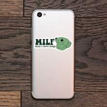 1PC Funny Frog Lover Slogan Sticker, Man I Love Frogs Quote Vinyl Decal For Laptop Water Bottle Notebook, Waterproof Green Frog Decal Sticker, Aesthetic Stationery Journaling Scrapbook Accessories Gift - S2486 - View 6
