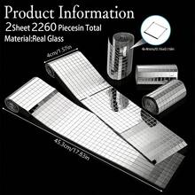 Disco Ball Mirror Stickers, Self-Adhesive Disco Ball Tape Stickers, Small Square Mirror Mosaic Stickers, Handicraft DIY Decoration Accessories (2260pcs) - 2260 Pieces Of Mirrored Mosaic Glass - View 13