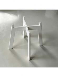 1 Set White Flower Stand Bracket, Cross-Crossed Stable Support, Minimalist Design Suitable For Desktop, Balcony And Other Scenes, Easily Support Flower Pots, Create A Fresh Green Plant Display Corner - Multicolor - View 5