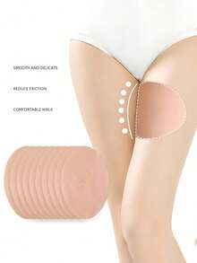 20pcs Non-Woven Fabric Thigh Anti-Chafing Patches, Suitable For Plus Size, Anti-Chafing Thigh Protection Patches, Soft And Breathable, Anti-Chafing Strips, Sweat-Proof And Invisible, Unisex, Ultra-Thin Thigh Protection Patches, Suitable For Outdoor, Travel, Running, Hiking, Fitness And Daily Wear, Lightweight And Comfortable Thigh Anti-Chafing Patches, Skin-Friendly And Easy To Apply, Perfect Match For Skirts, Shorts And Dresses - A - View 4