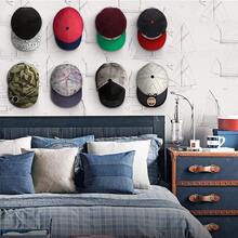 Back To School Adhesive Hat Hook Organizer Set, Punch-Free Wall Mounted Clips For Baseball Cap Storage, Space-Saving Design Ideal For Dorm Closet Arrangement, Teacher Office Tidying And Entryway Hat Collection Display.(Random Colors),Travel Essential,Room Decor - Multicolor - View 2