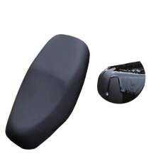 Universal Black Motorcycle Seat Cover Elastic Protective Cover, Full Coverage All-Season Artificial Leather Seat Cover, Scratch-Resistant Wear-Resistant Car Seat Sunshade - A - View 10