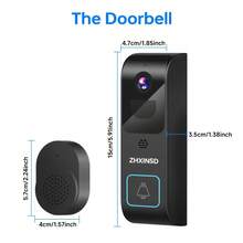ZHXINSD Wireless Video Doorbell Camera With 4MP HD Display, Dual Band 2.4GHz & 5GHz WiFi Security Camera, 4500mAh Rechargeable Battery, Cloud Storage, Easy Installation, Front Door Security Monitoring, Suitable For Home, Apartment And Office - View 4