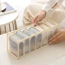 1/3pcs Underwear & Socks Storage Organizer, 11-Grid Mesh Closet Storage Box, Socks & Leggings Divider Box, Foldable Drawer Organizer, Bedroom Accessory, Home Storage Rack, Home Organization - Multicolor - View 2