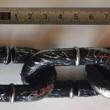 1件裝 道具狗鏈 電影電視囚犯用塑膠鐵鍊手鍊 手銬 腳鐐 頸圈 手板手銬 - A - 查看 5