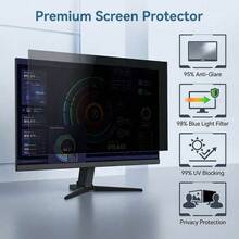 [2pcs] 21.5 Inch Computer Privacy Screen, Suitable For 16:9 (475*267mm) Widescreen Monitor, Eye Protection Anti-Glare Blue Light Privacy Screen, Detachable Scratch-Resistant Coating - View 8