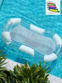 1 buah Kasur Terapung Tiup, Desain Payet Transparan, Dengan Sandaran Kepala, Gaya Minimalis, Bahan PVC, Cocok Untuk Air, Pantai, Tepi Laut, Kolam Renang, Pesta Tema, Kursi Istirahat Air Tiup, Alat Apung Kolam Renang, Rakit Kolam Renang, Aksesori Apung Air Tiup, Pompa Tiup Harus Dibeli Terpisah - Berbagai gaya - View 16