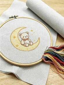 10pcs Beginner-Friendly White Cross Stitch Fabric, 25*25cm Pre-Cut Size, 11CT/14CT Embroidery Material, Easy-To-Use Handmade Base Fabric, Suitable For Casual Hobbyists, DIY Gift Making And Daily Embroidery - 25*25cm White Cross-stitch Fabric - View 5