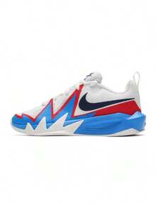 Nike 全新S.T.Dynamite緩震回彈耐磨運動大童籃球鞋 - 白色/藍紅色 - 查看 1