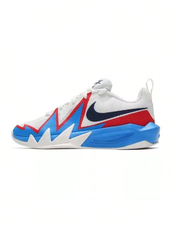 Nike 全新S.T.Dynamite緩震回彈耐磨運動大童籃球鞋 - 白色/藍紅色 - 查看 1