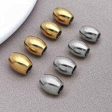5pcs/Pack 3/4/5/8mm Stainless Steel Round Beads With Large Hole, Jewelry DIY Accessories, Pendant, Bracelet, Necklace Components - Multicolor - View 12