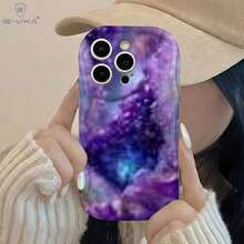 [Envío en 24h desde España] Funda de teléfono - 1 pieza Funda de teléfono minimalista con patrón de anime, fondo blanco puro y borde ondulado, diseño plano 2D, funda de teléfono gruesa a prueba de golpes, funda de teléfono ligera y elegante de lujo adecuada para - Color de la imagen 1 pieza - Ver 1