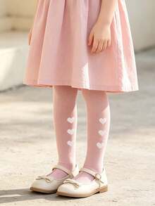 5 Pasang Celana Ketat Anak Warna Polos dengan Motif Hati, Gaya Manis dan Imut, Kain Lembut dan Ramah Kulit, Cocok untuk Sekolah, Santai dan Pakaian Sehari-hari, Serbaguna untuk Musim Semi, Musim Gugur dan Semua Musim, Sempurna untuk Dipadukan dengan Seragam Sekolah - MultiWarna - View 7