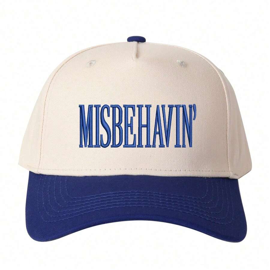 Gorra camionero unisex parche bordado MISBEHAVIN, ajustable ideal para viajes y vacaciones - Marina de - Ver 1