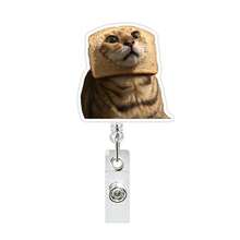 1pc Funny Abstract Acrylic Backpack Charm With Retractable Cat Keychain - Multicolor - View 6