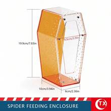 TX 壓克力棺材跳蛛飼養箱 透明磁吸式爬蟲棲息箱 附通風孔 適用於蜘蛛、等足類、螳螂 哥德風微棲息地水族箱 Mini/Regular - 無色 - 查看 16
