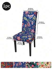 1pc/4pcs/6pcs/10pcs Elastic Soft Parsons Dining Chair Covers, Removable And Washable Universal Fit For Kitchen And Dining Room Chairs, Spring/Summer Green Leaf Print, Furniture Protection And Home Decor, Create Festive Atmosphere For Dining Room, Living Room And Kitchen Chairs - Multicolor - View 50