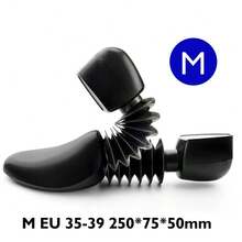 2pcs Plastic Adjustable Shoe Trees Durable Shoes Stretchers For Men To Prevent Creases From Deforming Shoes Stretching Shoes Care - Black - View 7