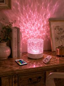 藝術幾何水波紋燈,16色RGB USB燈,臥室裝飾用 - 多色光 - 查看 7