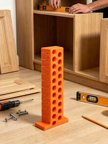 أداة تحديد DIY للنجارة، مقياس تحديد الارتفاع (5-105 مم)، أداة تحديد وموضع متعددة الوظائف، محدد ارتفاع الجدار، مسطرة ارتفاع محمولة مدمجة، عمودي مع إدراج قلم رصاص بفتحات دائرية مزدوجة الصفوف، فتحة مقياس متدرجة جانبية، مناسبة لتحديد مستوى بلاط الجدران، تحديد موضع خط الخصر الموحد، تحديد ارتفاع الصندوق السفلي، خط لون الجدار، تحديد ارتفاع السقف، ديكور المنزل، تحديد الارتفاع الجماعي في مواقع البناء التجارية - متعدد الألوان - مشاهدة 2